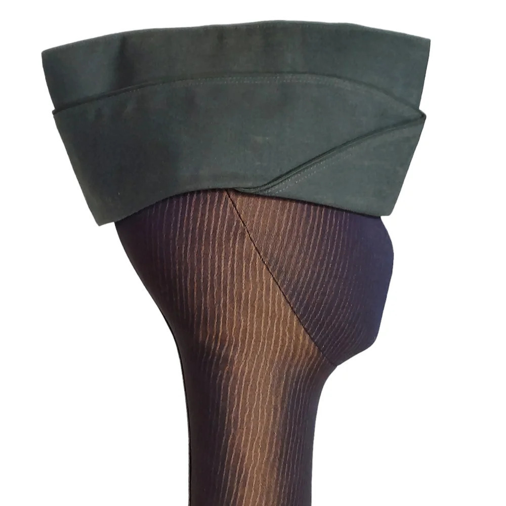 Vintage Olive Green Army Private Hat - Picture 14 of 16